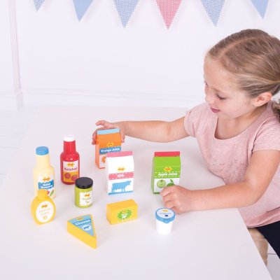 Bigjigs Toys Set mit frischen Lebensmitteln