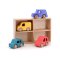 Vilac Ensemble de 4 petites voitures en bois City Vilacity