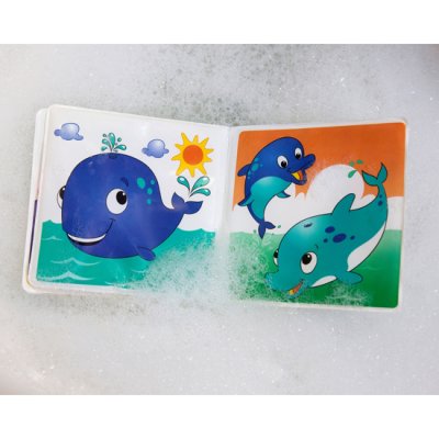 NUBY El primer libro con silbatos para agua de más de 4 m.