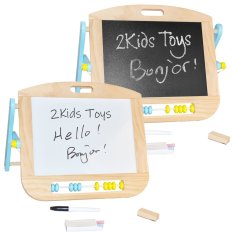 2Kids Toys Magnetische Staffelei, doppelseitig, Tischmodell