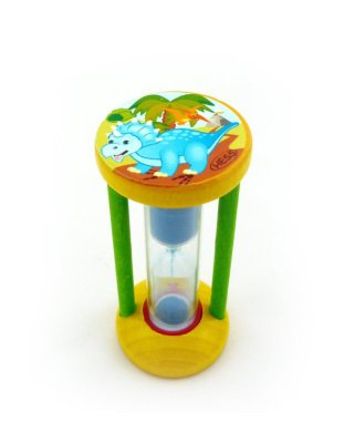 Hess Sand Timer for Measuring Tooth Brushing Time Dinosaur