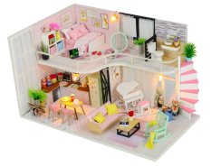 2Kids Toys Miniatur-Puppenhaus Annas Haus der rosa Melodien