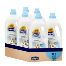 6x Ammorbidente CHICCO concentrato Sweet Powder 1,5 l (60 lavaggi)
