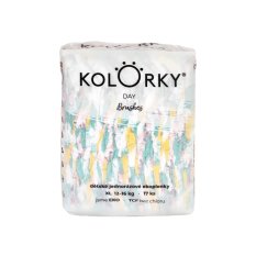 KOLORKY DAY Pieluchy jednorazowe eko, szczoteczka XL (12-16 kg) 17 szt