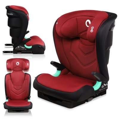 LIONELO Bilbarnstol Neal i-Size (100-150 cm) Red Burgundy
