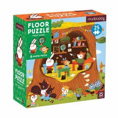 Mudpuppy Forest Friends Floor Puzzle with Shaped Pieces 25 Pieces