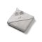BABYONO Handtuch mit Kapuze und Griffen Bambus grau 100x100 cm