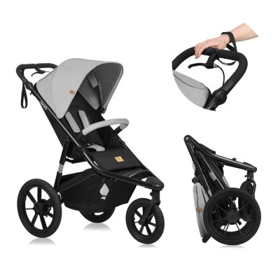 LIONELO Cărucior sport Azura Grey Stone