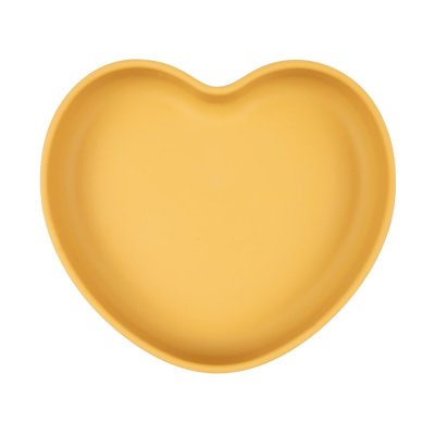 CANPOL BABIES Placca in silicone con ventosa Cuore giallo