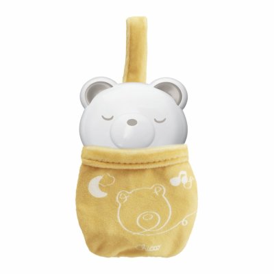 CHICCO Grzechotka i lampka nocna Niedźwiadek 2w1 0m+