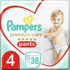 PAMPERS Premium Care Broekjes Wegwerpluierslipjes 4 (9-15 kg) 38 st