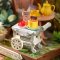 Puzzle 3D en bois RoboTime Miniature de maisonnette Coin salon de thé dans le jardin