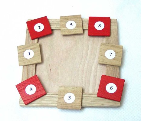 Brinquedo didático de madeira com números