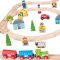 Bigjigs Rail Caminho de Ferro de Madeira Cidade e Aldeia 91 Peças