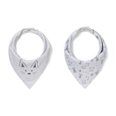 BABYONO Bavoir en coton Kitty 2 pcs, 0m+