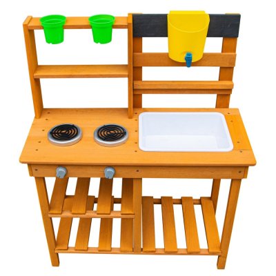 2Kids Toys Holz-Gartenküche mit Spülbecken
