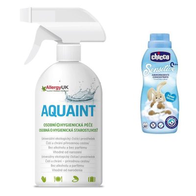 CHICCO Softener konzentriertes süßes Pulver, 750 ml + AQUAINT 500 ml