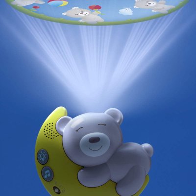 CHICCO Next2Moon 3in1 Kinderbett-Musikprojektor für alle Kinderbetten einschließlich Next2Me, neutral 0m+