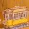 RoboTime Drewniane puzzle 3D Tramwaj historyczny