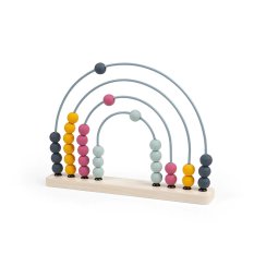 Bigjigs Toys Fa Számolóka - Szivárvány
