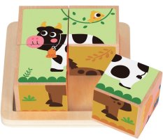 2Kids Toys Holzbausteine Bauernhof 2