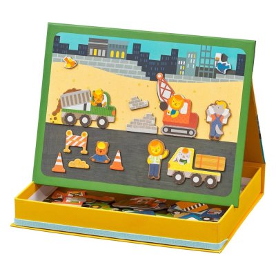 Petit Collage Magnettafel Baustelle