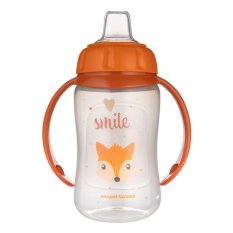 CANPOL BABIES Cană de antrenament cu mânere Cute Animals vulpe portocalie, 320ml