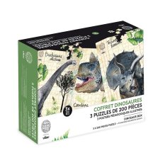 Vilac Conjunto de 3 puzzles de dinossauros