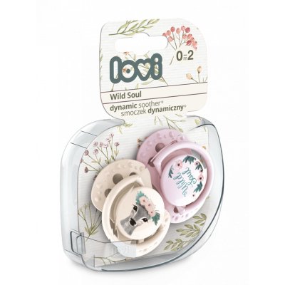LOVI Schnuller Silikon dynamisch Wild Soul 6-18 m 2 Stk. Mädchen