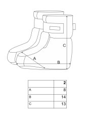 Pantofole in tessuto di nylon con suola Outlast® - mélange grigio/striscia bianco-nero