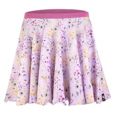 Spódnica kołowa - jasnofioletowa łąka