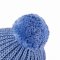 Berretto a maglia con lacci e pompon LA Outlast ® - acciaio