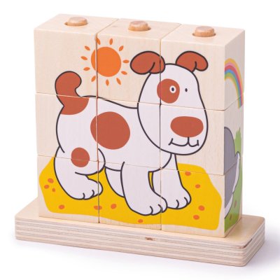 Bigjigs Baby Cubi da Infilare Animali
