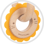 CANPOL BABIES Wooden/silicone teether Lion