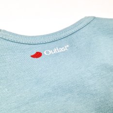 T-Shirt dünn KR Outlast® - dunkles Flechtenmuster