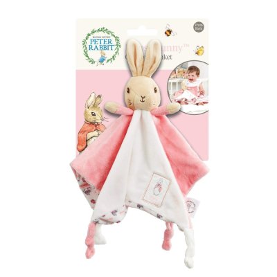 Rainbow Doudou en peluche lapin Flopsy rose