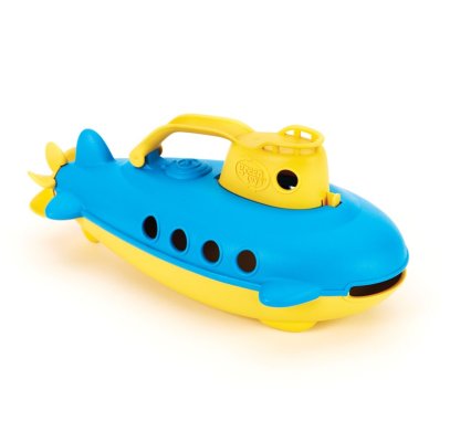Green Toys Żółta łódź podwodna z uchwytem