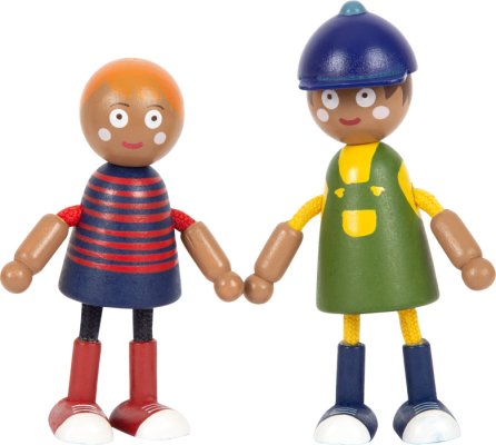 small foot Holzfiguren Familie mit Rollstuhl