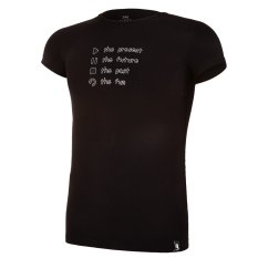 T-shirt KR sottile con scritta Outlast® - nero