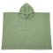 Poncho EKO de algodón con capucha y orejas, verde oliva, 75x120 cm