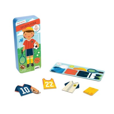 Petit Collage Magnetyczne puzzle Sportowiec