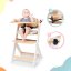 KINDERKRAFT Židlička jídelní Enock s polstrováním White wooden, Premium