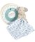 Coffret cadeau Doudou - Chien en peluche avec couverture en coton BIO 15 cm