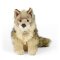 Rappa Pluche coyote/wolf zittend 24 cm ECO-FRIENDLY