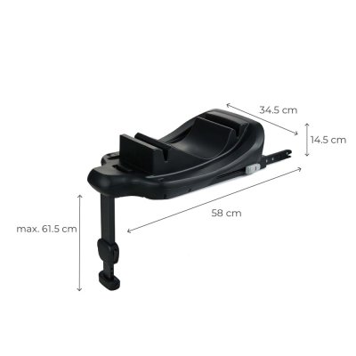 KINDERKRAFT Silla de coche Mink Pro 2 i-size (0-13 kg) y base Mink FX 2 Black