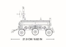 Sluban Power Bricks M38-B1157 Weltraum-Planetenfahrzeug mit Fernbedienung