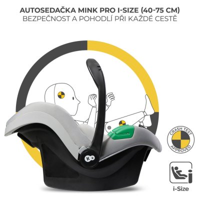 KINDERKRAFT Kombikinderwagen 3in1 Moov 2 XL Air Grey