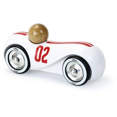 Vilac Wooden Car Streamline Vintage White