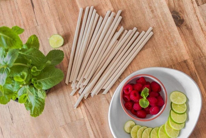 Disposable Bamboo Straw, 50 pcs
