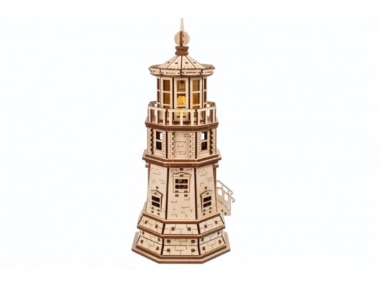 Puzzle 3D en bois mécanique Ugears Phare de Split Rock